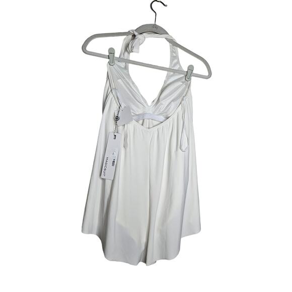 NEW Magicsuit 8 Theresa Romper Halter One Piece Swimsuit Modest Slimming White - Picture 3 of 5